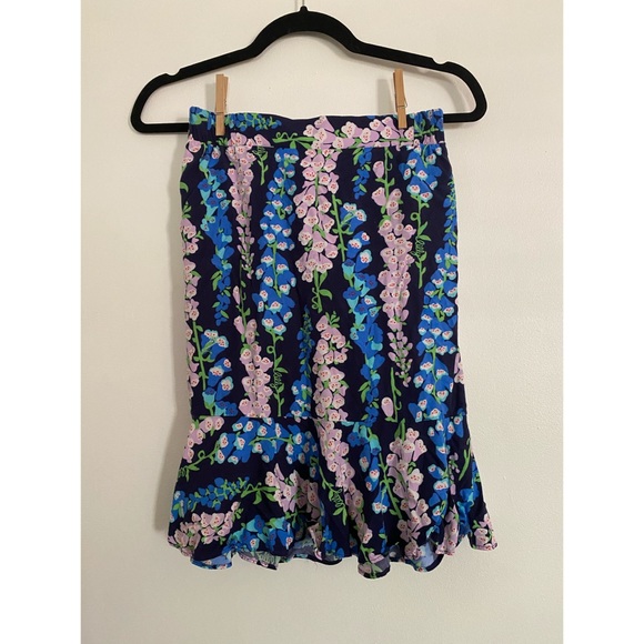 Lilly Pulitzer Dresses & Skirts - Lilly Peplum Ruffle Skirt with floral print